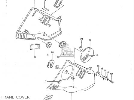 FRAME COVER - GS1100S 1983 (D) USA (E03)