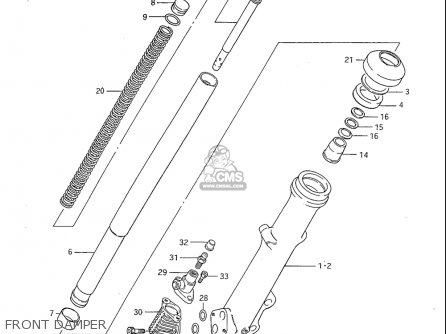 FRONT DAMPER - GS1100S 1983 (D) USA (E03)
