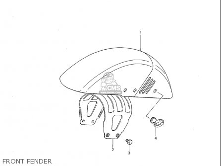 FRONT FENDER - GS1100S 1983 (D) USA (E03)