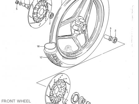 FRONT WHEEL - GS1100S 1983 (D) USA (E03)