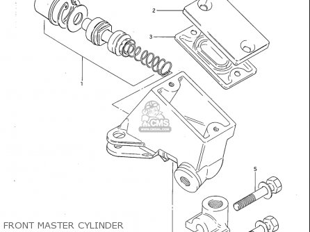 FRONT MASTER CYLINDER - GS1100S 1983 (D) USA (E03)