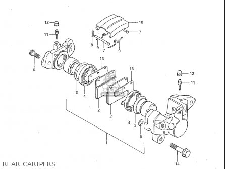 REAR CARIPERS - GS1100S 1983 (D) USA (E03)