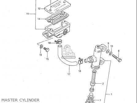 MASTER CYLINDER - GS1100S 1983 (D) USA (E03)