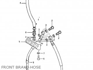 FRONT BRAKE HOSE - GS1150 1986 (G) USA (E03)