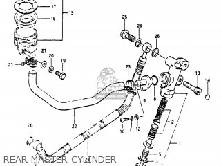 REAR MASTER CYLINDER - GS1150 1986 (G) USA (E03)