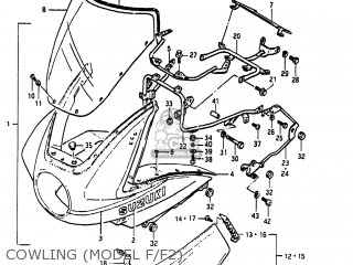 COWLING (MODEL F/F2) - GS1150EF 1984 (E) USA (E03)