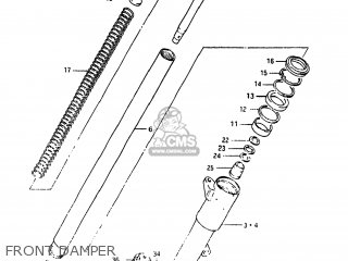 FRONT DAMPER - GS1150EF 1984 (E) USA (E03)