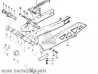 REAR SWINGING ARM - GS1150EF 1984 (E) USA (E03)