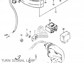 TURN SIGNAL LAMP - GS1150EF 1984 (E) USA (E03)