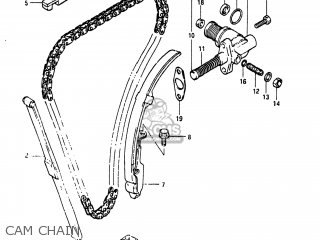 CAM CHAIN - GS1150EF 1985 (F) USA (E03)