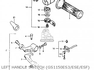 LEFT HANDLE SWITCH (GS1150ES3/ESE/ESF) - GS1150EF 1985 (F) USA (E03)