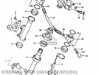 STEERING STEM (GS1150EF/EF2/EG) - GS1150EF 1985 (F) USA (E03)