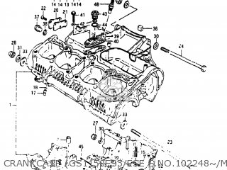 CRANKCASE (GS1150ES3/ESE E.NO.102248~/MODEL F/F2/G) - GS1150EF 1986 (G) USA (E03)