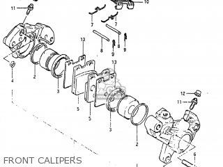 FRONT CALIPERS - GS1150EF2 1985 (F) USA (E03)