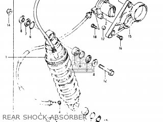 REAR SHOCK ABSORBER - GS1150EG 1984 (E) USA (E03)