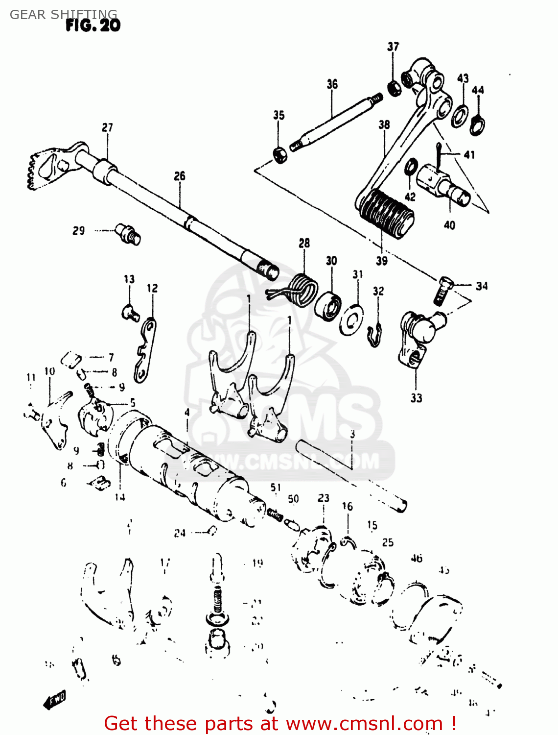 Suzuki Gs1150Eg 1985 (F) Usa (E03) Gear Shifting - Buy Original Gear ...