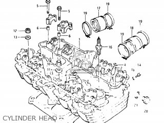 CYLINDER HEAD - GS1150ES3 1984 (E) USA (E03)