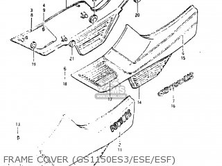 FRAME COVER (GS1150ES3/ESE/ESF) - GS1150ES3 1985 (F) USA (E03)