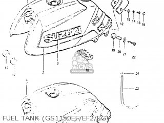 FUEL TANK (GS1150EF/EF2/EG) - GS1150ESE 1985 (F) USA (E03)