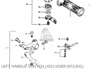 LEFT HANDLE SWITCH (GS1150EF/EF2/EG) - GS1150ESE 1985 (F) USA (E03)