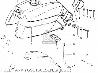 FUEL TANK (GS1150ESE/ESF/ESG) - GS1150ESF 1984 (E) USA (E03)
