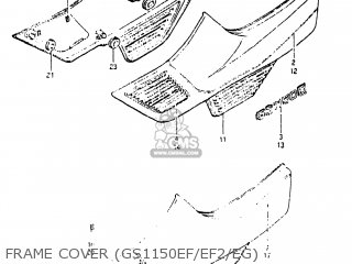 FRAME COVER (GS1150EF/EF2/EG) - GS1150ESF 1985 (F) USA (E03)