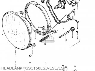 HEADLAMP (GS1150ES3/ESE/ESF) - GS1150ESF 1986 (G) USA (E03)