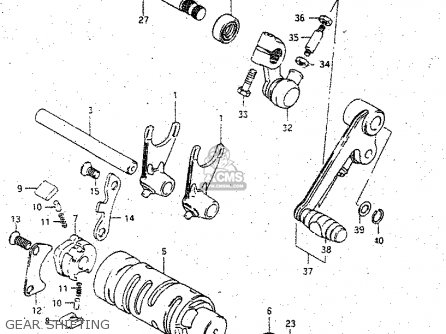 GEAR SHIFTING - GS125 1982 (Z) GENERAL EXPORT UNITED KINGDOM (E01 E02)