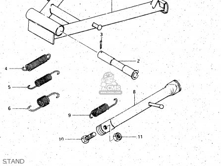 STAND - GS125 1982 (Z) GENERAL EXPORT UNITED KINGDOM (E01 E02)