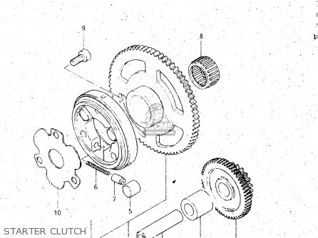 STARTER CLUTCH - GS125 1983 (D) GENERAL EXP UNITED KINGDOM AUSTRALIA (E01 E02 E24
