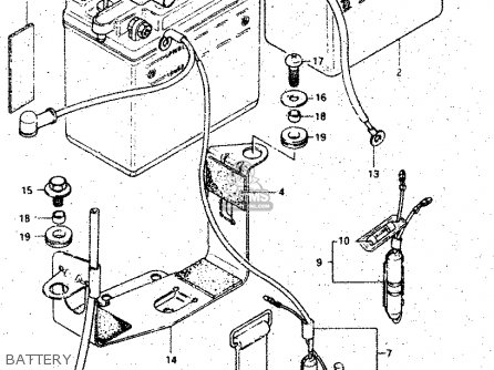 BATTERY - GS125E 1982 (Z) SWEDEN (E17)