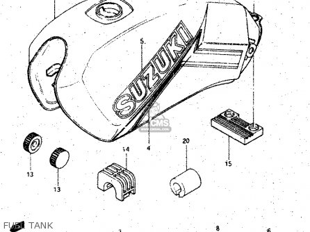 FUEL TANK - GS125E 1982 (Z) SWEDEN (E17)