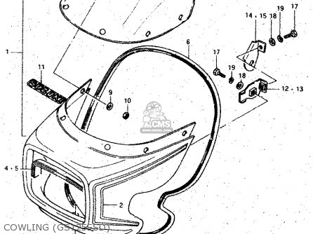 COWLING (GS125ESD) - GS125ES 1982 (Z) (E01 E02 E04 E18 E24 E39)