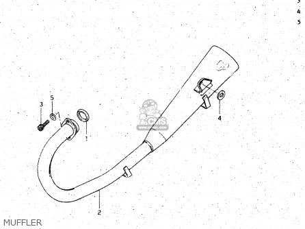 MUFFLER - GS125ES 1985 (F) (E01 E02 E04 E15 E24)