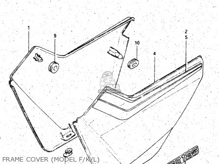 FRAME COVER (MODEL F/K/L) - GS125ES 1989 (K) GENERAL EXP UNITED KINGDOM AUSTRALIA (01 02 24)