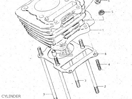 CYLINDER - GS125ES 1990 (L) AUSTRALIA (E24)