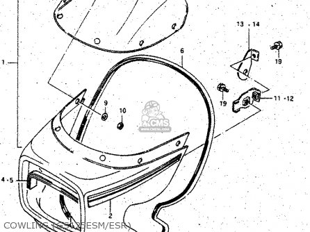 COWLING (GS125ESM/ESR) - GS125ES 1990 (L) AUSTRALIA (E24)
