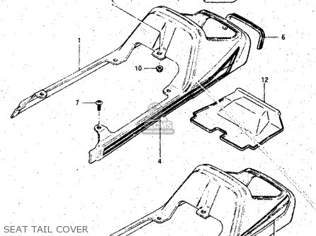 SEAT TAIL COVER - GS125ES 1991 (M) GENERAL EXP UNITED KINDOM AUSTRALIA (01 02 24)