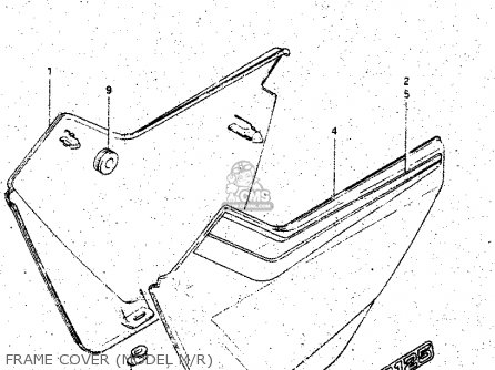 FRAME COVER (MODEL M/R) - GS125ES 1991 (M) GENERAL EXP UNITED KINDOM AUSTRALIA (01 02 24)