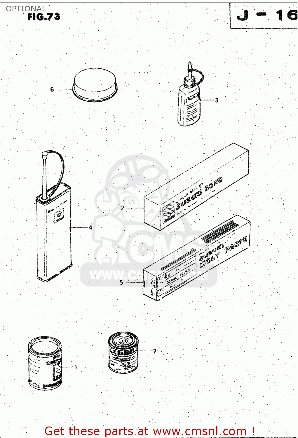 OPTIONAL GS125ES 1994 (R) GENERAL EXPORT UNITED KINGDOM (E01 E02)
