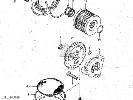 OIL PUMP - GS125ES 1994 (R) GENERAL EXPORT UNITED KINGDOM (E01 E02)