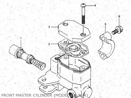 FRONT MASTER CYLINDER (MODEL K/L/M/R) - GS125ES 1994 (R) GENERAL EXPORT UNITED KINGDOM (E01 E02)