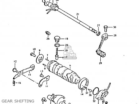 Suzuki Gs250 1981 (tx) parts list partsmanual partsfiche