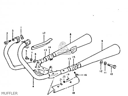 MUFFLER - GS250T 1980 (T) UNITED KINGDOM (E02)