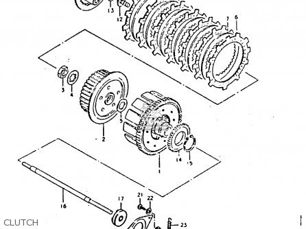 CLUTCH - GS250T 1980 (T) UNITED KINGDOM (E02)