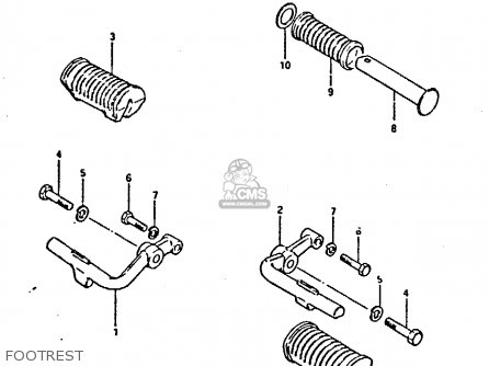 FOOTREST - GS250T 1980 (T) UNITED KINGDOM (E02)