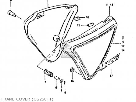 FRAME COVER (GS250TT) - GS250T 1980 (T) UNITED KINGDOM (E02)