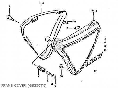 FRAME COVER (GS250TX) - GS250T 1980 (T) UNITED KINGDOM (E02)