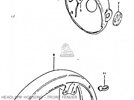 HEADLAMP HOUSING - FRONT FENDER - GS250T 1980 (T) UNITED KINGDOM (E02)