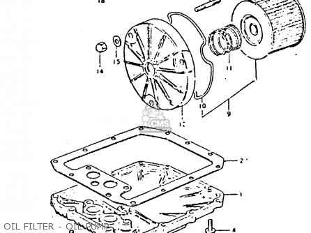 OIL FILTER - OIL PUMP - GS250T 1980 (T) UNITED KINGDOM (E02)